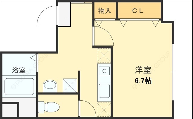 ＩＦ西梅田-1K(86352382)の間取り図