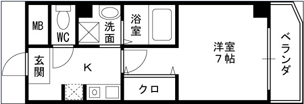 ＩＦ西梅田-1K(87744109)の間取り図