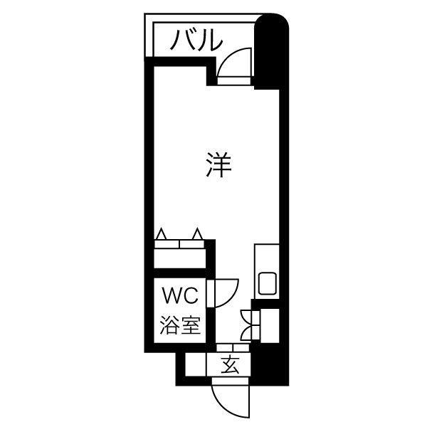 レバンガ天神橋ＡＰ-1R(87195312)の間取り図