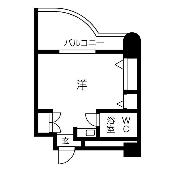 レバンガ天神橋ＡＰ-1R(87195304)の間取り図