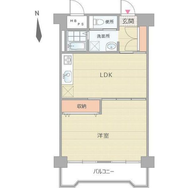 おおきに大阪天満サニーアパートメント-1LDK(101986570)の間取り図