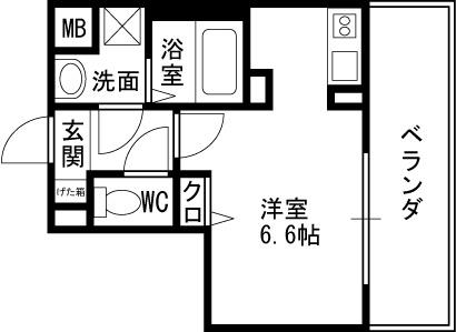 ベクス福島-1R(88116061)の間取り図