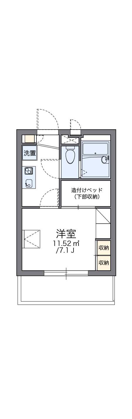 レオパレス天満-1K(72488740)の間取り図