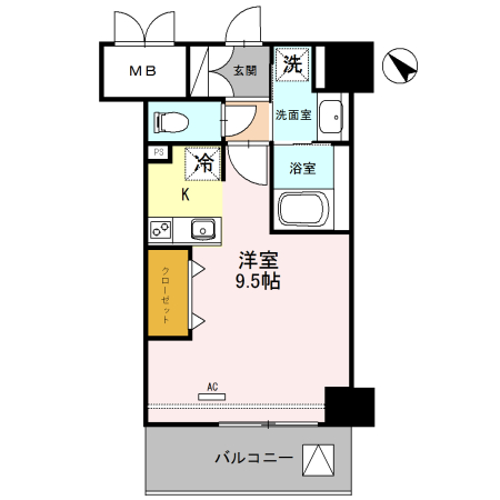 ラルーチェ北梅田-1R(81737338)の間取り図