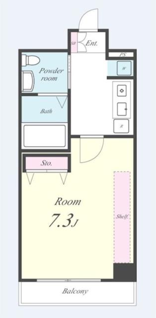 セイワパレス堂島シティ-1K(83284406)の間取り図