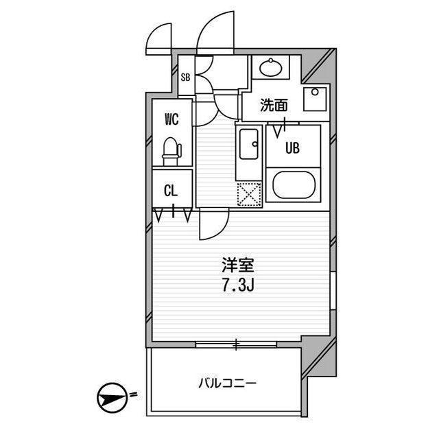 ＣＡＳＳＩＡ福島駅前-1K(90894174)の間取り図