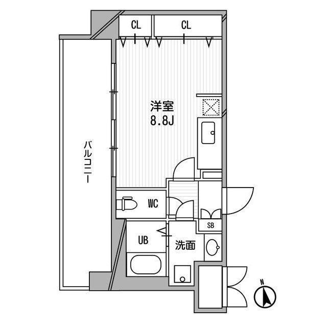 ＣＡＳＳＩＡ福島駅前-1R(94860430)の間取り図