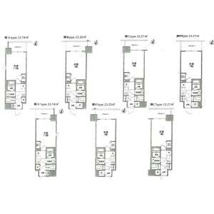 ファーストフィオーレ新梅田-1K(102634670)の間取り図