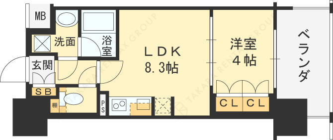 アーバンドルフ天満-1LDK(97765916)の間取り図