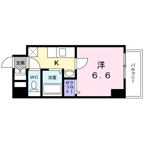 ＳＥＲＥＮＡ大阪天満宮-1K(104674944)の間取り図