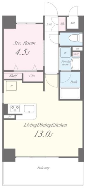 サンセール豊崎-1LDK(98239611)の間取り図