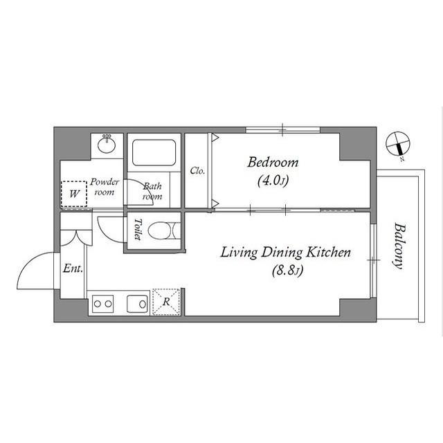 ＢＲＯＡＤ大阪天満ＲＥＳＩＤＥＮＣＥ-1LDK(102965425)の間取り図