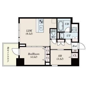 ＳーＲＥＳＩＤＥＮＣＥ福島ｄｉｖｅｒｓｅ-1SLDK(104513945)の間取り図