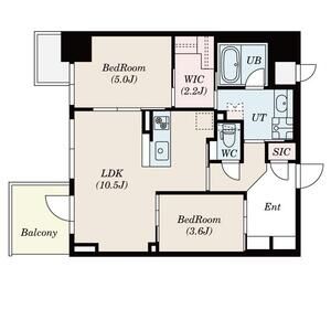 ＳーＲＥＳＩＤＥＮＣＥ福島ｄｉｖｅｒｓｅ-2LDK(104513949)の間取り図