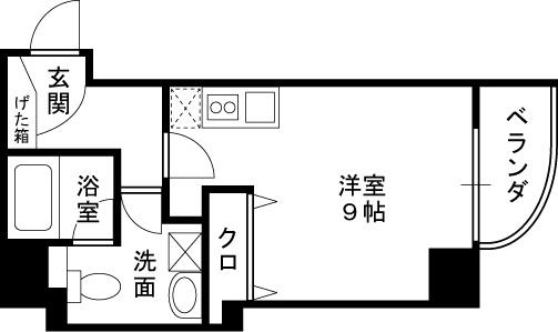 ライブコート北梅田-1R(93815512)の間取り図