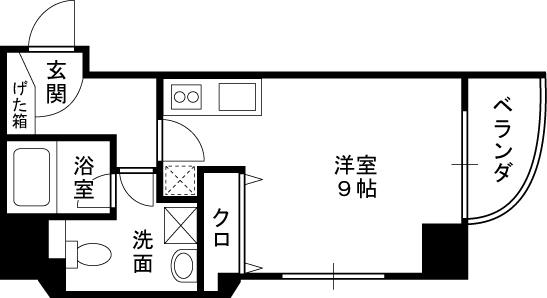 ライブコート北梅田-1R(93815673)の間取り図