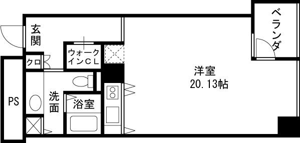 ザ・タワー大阪レジデンス-1R(87435541)の間取り図