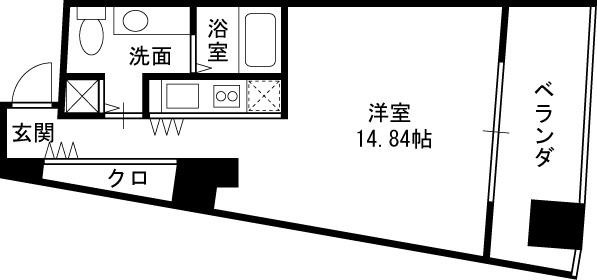 ザ・タワー大阪レジデンス-1R(87435426)の間取り図