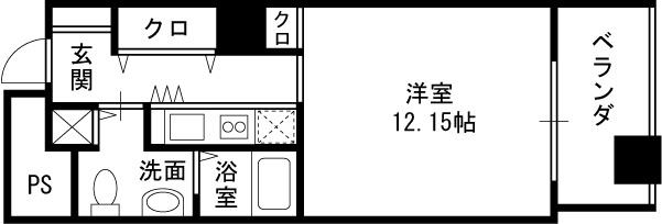 ザ・タワー大阪レジデンス-1R(87435543)の間取り図